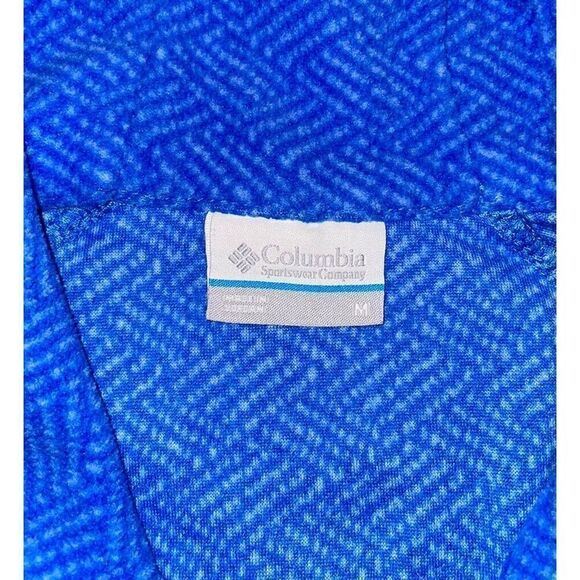 Columbia 1/4 Zip Fleece Pullover Long Sleeve Top Blue Women’s Size Medium - Picture 6 of 6